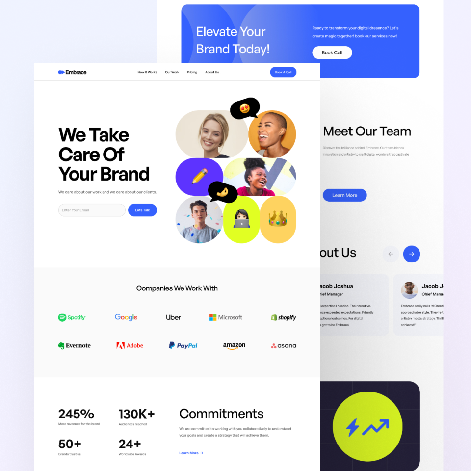 דף נחיתה לחברת מרקטינג